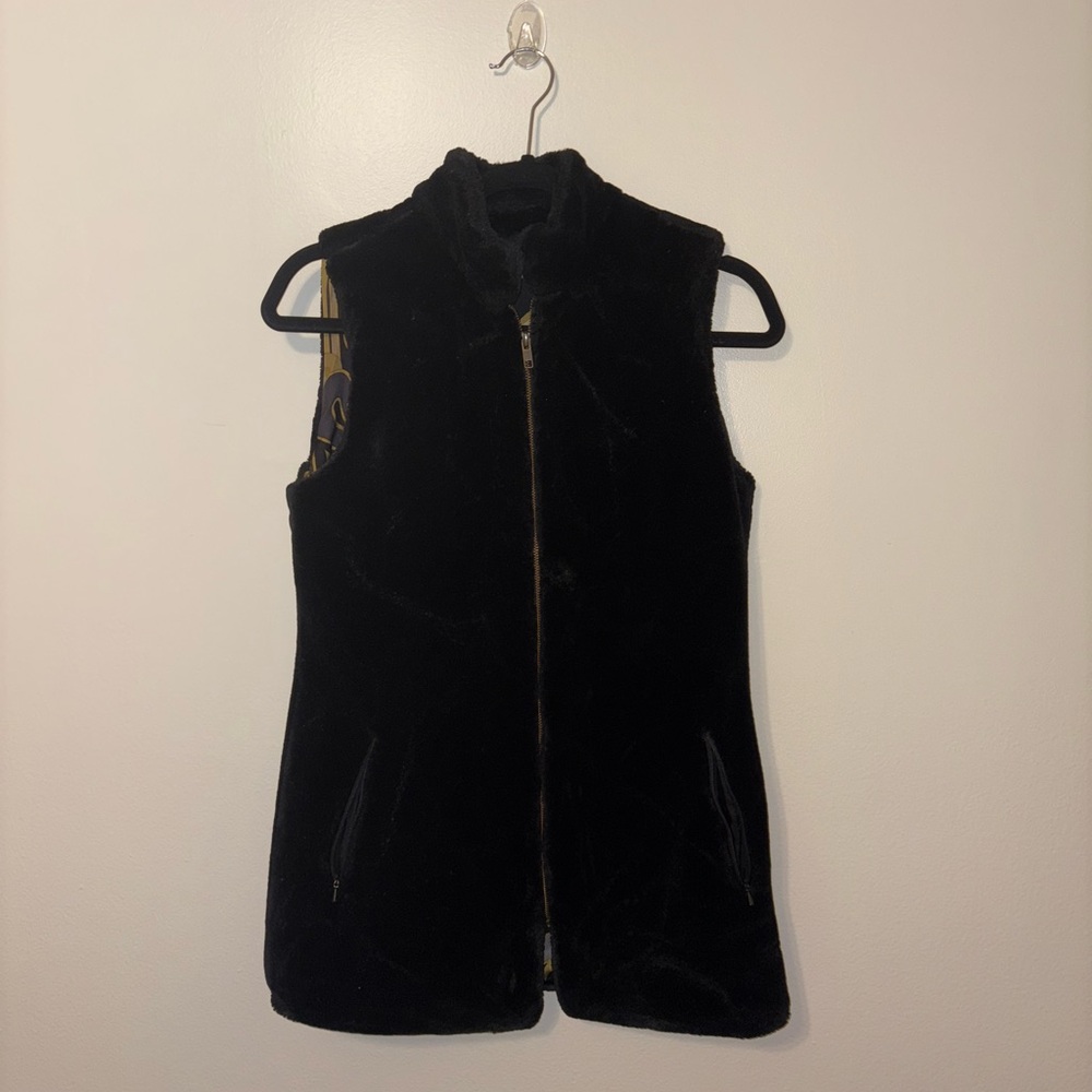 Women's black velvet vest S - Picture 10 of 10